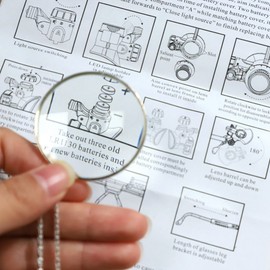 Magnifying Glass Necklace 5X Magnifier Pendant Pocket Magnifier Magnifying Monocle Hanging Reading Magnifier Loupe for Books Crafts Jewellery Hobbies for Women Men 42mm Diameter Lens
