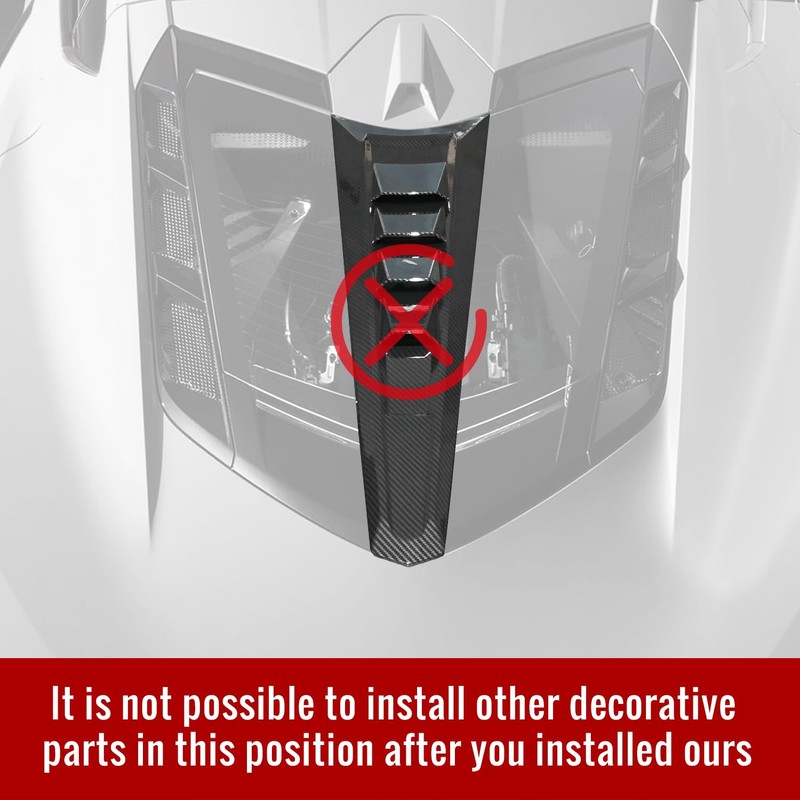 Bracingo Upgraded Rear Engine Bay Vent Cover Trim fit for