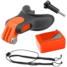 REYGEAK Mouth Mount for GoPro Hero11/10 Insta360 X3/DJI Action 3, Bite Mount Mouthpiece Holder POV Filming for Hero 11 10 9 8 7 Surfing Snowboarding Body Boarding kayacking Including Floating Module