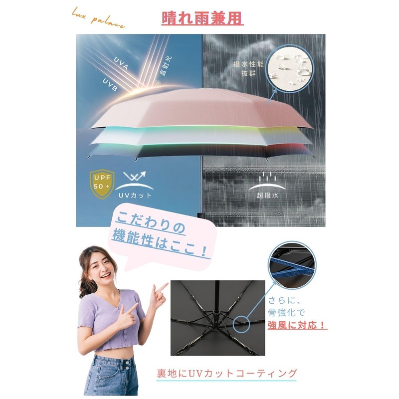 JIS Certified, Strongest Parasol, UV Protection, Rain or Shine, Ultra