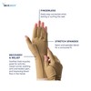 Isotoner Therapeutic Gloves, Left, Medium, Open Finger