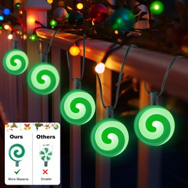 Ultimate Unicorn Christmas Lollipop Pathway Lights, Pathway Lights for Christmas Decoration, Green Peppermint Lights Outdoor with Stakes, LED Lollipop Lights for Pathway Yard Sidewalk Garden Rooftop