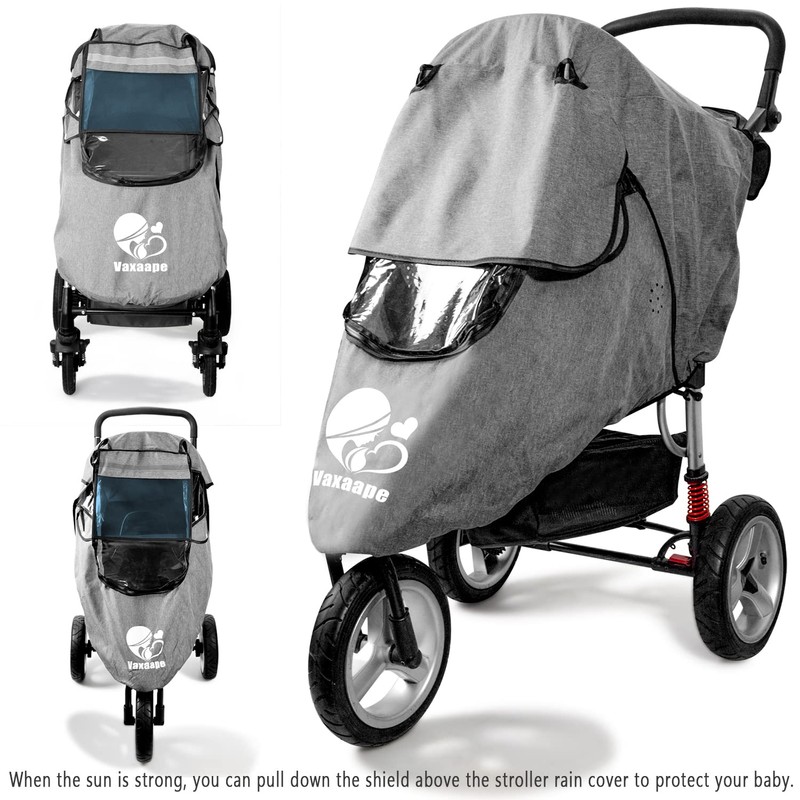 Stroller Rain Cover,Universal Stroller Accessory,Waterproof,Windproof Protection,Protect from Dust Snow,Baby Travel
