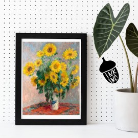 Ink Inc. Impresionist Master Painters Monet Van Gogh Paintings | Decoración de pared de museo | Nenúfares girasoles océano | (Juego de 6 pinturas Monet de 8 x 10 pulgadas)