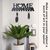 Key Hook Rack with 10 Hooks, Wall Home Sweet Home