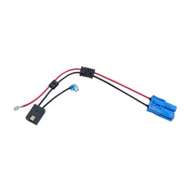 12 Volt Battery Wiring Harness for 12V Kid Trax Child Ride On Car, Dodge Viper, Ram 3500, Police Car, CAT Bulldozer - Large Blue Plug
