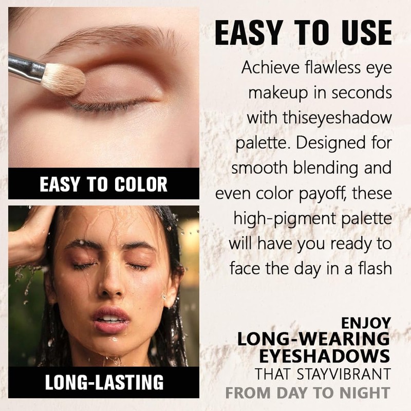 Light Blue White Single Eyeshadow Makeup, Neutral Powde Eye Shadow