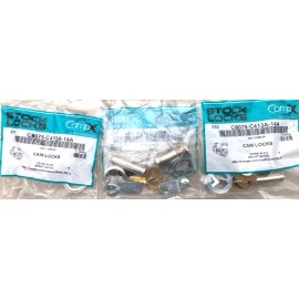 CompX (3) CompX C8075-C413A  Cam Lock 1-7/16" Keyed Alike  Bright Nickel USA MADE