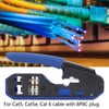 RJ45 Crimping Tool Kit Network Cable Ethernet Jack Pass Through