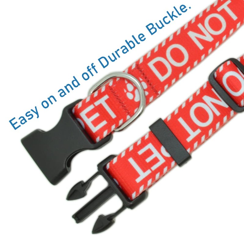 DWOOFG Dog Collar for DO NOT PET, Sturdy Durable with