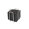 Hostelnovo - Stainless Steel Napkin Holder with 50 Black Cocktail