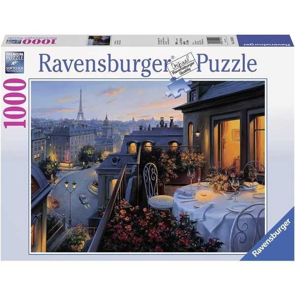 Ravensburger Paris Balcony 1000 Piece Jigsaw Puzzle for Adults – Every piece is unique, Softclick technology Means Pieces Fit Together Perfectly