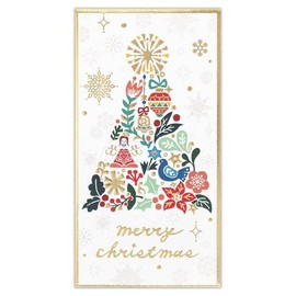 Nubby Christmas Snow Celebration Bags, 2 Pieces, Embossed, Bill Free Size