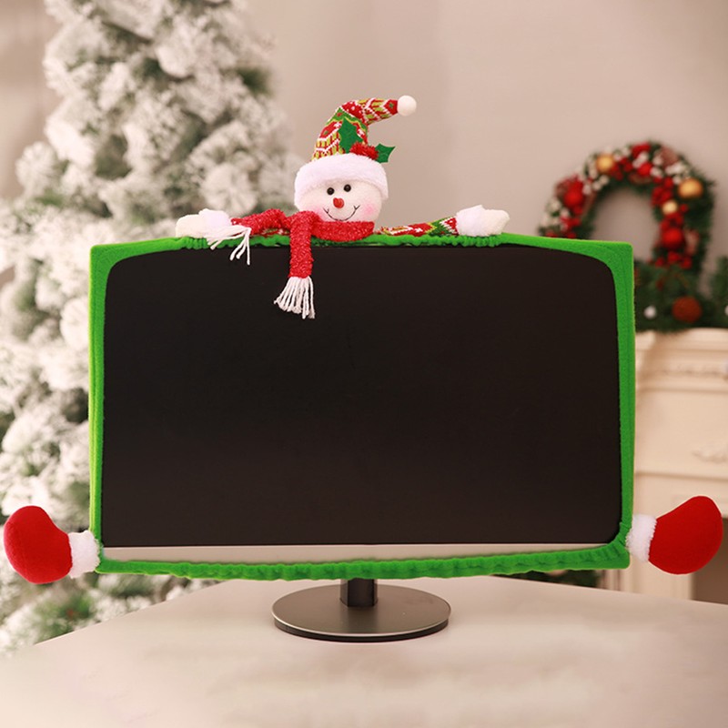 3D Christmas Cartoon 19-27inch Computer PC Monitor Display Frame Protective