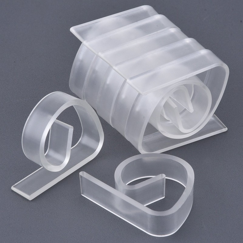 24 Packung Kunststoff Tischdecke Clips, Klare Tischdecke Tuch Klemmen Halter