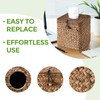 S310 Tissue Box Cover Square, Woven Tissue Box Holder with