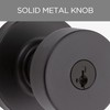 Kwikset 991 Pismo Keyed Entry Knob and Single Cylinder Deadbolt