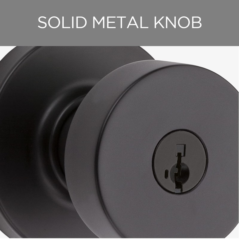 Kwikset 991 Pismo Keyed Entry Knob and Single Cylinder Deadbolt
