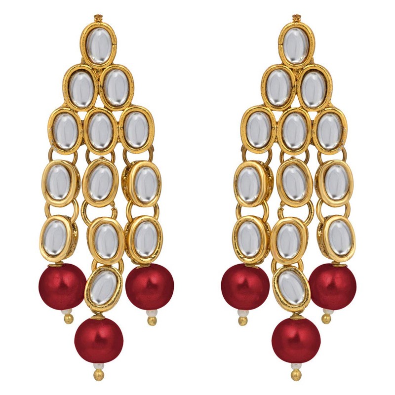 Aheli Indian Traditional Bollywood Kundan Pearl Long Multi Layered Necklace