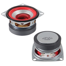 DWEII 2 Pack 4Ohm 5W Full Range Audio Speaker Bass Stereo Woofer Loudspeaker Compatible with Arduino