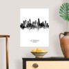 CANVAS ON DEMAND Los Angeles California Skyline Wall Decal, Artwork