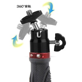 Alioay Camera Grip Stabilizer Handheld Stabilizer for Digital Camera/Camcorder with 1/4" Screw Monopod Extension Pole
