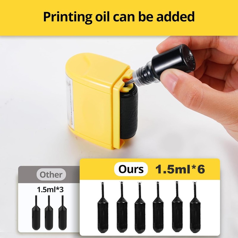 Identity Theft Protection Roller Stamps - Confidential Roller Stamp Including