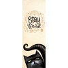 Art Stay Weird black cat bookmark gift for readers, unique