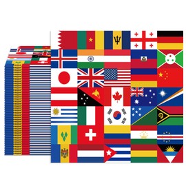 40PCS International Flag Napkins Colorful International Flags Decorations Napkins Disposable Paper Napkins for World Travel Retirement Party Decorations Birthday Baby Shower Gifts