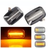 2Pcs Dynamic LED Fender Side Marker Turn Signal Light Side