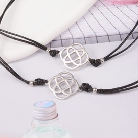 GBTBYS 2PCS Celtic Knot Bracelets Charm Pinky Promise for Women Distance Matching Mother Daughter Son Couple Best Friend BFF Friendship Sister Girlfriend Boyfriend Birthday