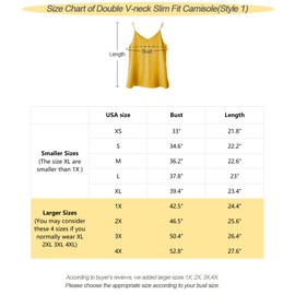 Wantschun Womens Silk Satin Camisole Cami Plain Strappy Vest Top T-Shirt Blouse Tank Shirt V-Neck Spaghetti Strap US Size S;Champagne