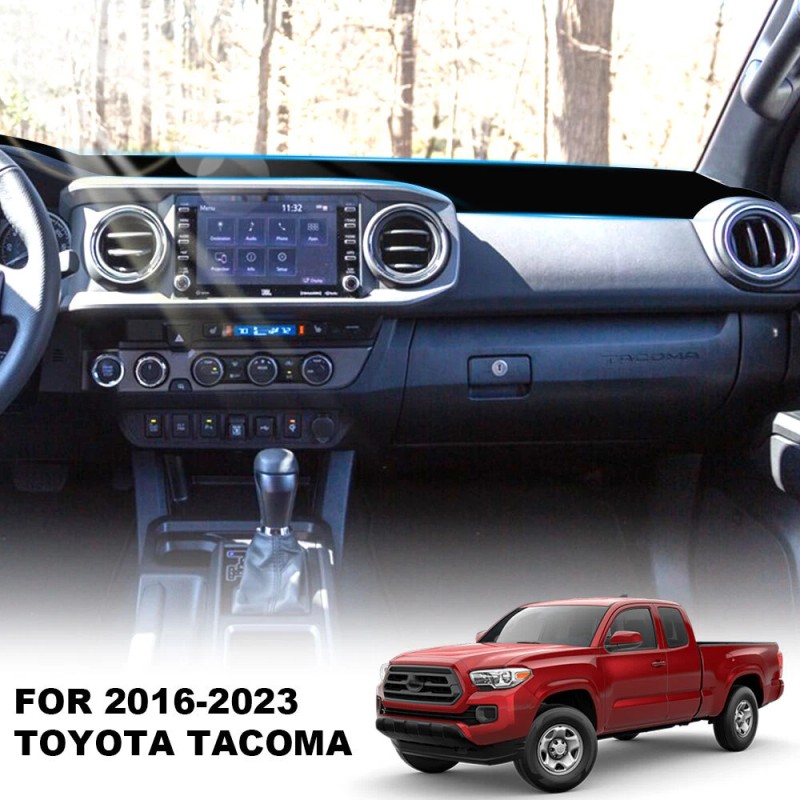 For 2016-2023 Toyota Tacoma Black Dashboard Mat Dash Cover Non-Slip
