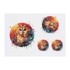 4 x 'Tawny Owl' Temporary Tattoos - Water Resistant, Skin-Safe,