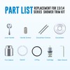 Replacement for Delta Classic 13 Series Single-Function Trim Kit, T13020