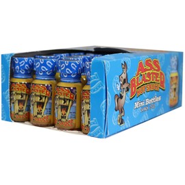 ASS KICKIN' ASS BLASTER Premium Hot Sauce Bottles Gourmet Gift Set Travel Size-.75. 24 Pack - Try if you Dare! - Ultimate Habanero Hot Sauce Gift
