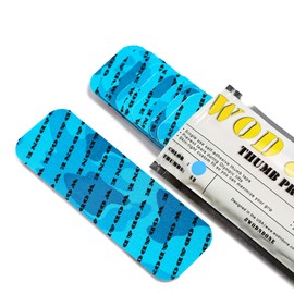 WOD&DONE Premium Pre-Cut Athletic Thumb Protection Tape for Cross Fitness Olympic Hook Grip Weightlifting (Blue, 2pk)