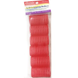 Annie Self-Gripping Rollers #1313, 6 Count Red X-Large 1-1/4 Inch (2 Pack)