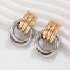 Chunky Gold Knot Earrings 14k Gold Plated Statement Earrings for