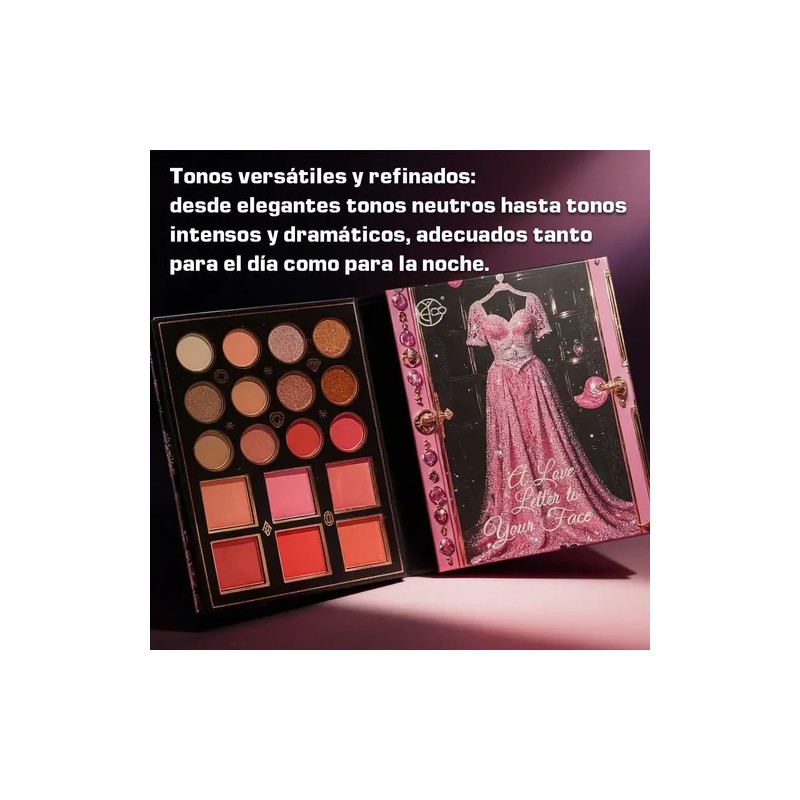 Paleta De Maquillaje De 40 Colores Brillo De Labios, Rubor