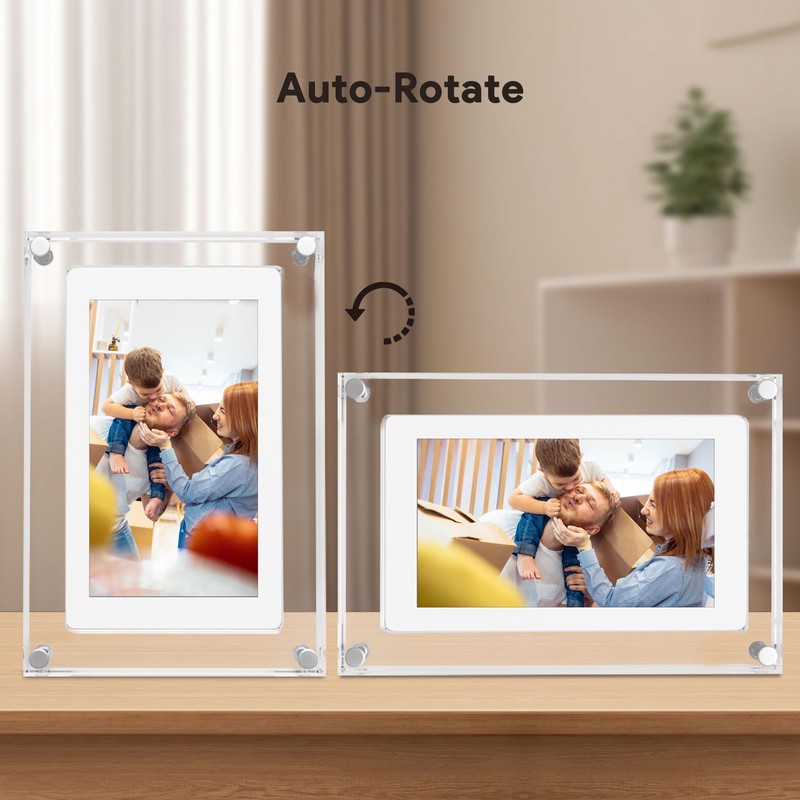 PiPivision 5 Inch Acrylic Digital Picture Frame with HD Touchscreen