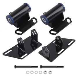 maXpeedingrods for S10 V8 Motor Mounts Conversion Motor Mounts+Frame Mount Adapter Plate for 1983-2005 Chevy Blazer / S10, GMC Jimmy/Sonoma S15, Oldsmobile Bravada SBC 350