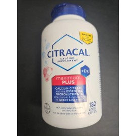 Citracal Maximum Calcium Citrate Plus D3 180 capsuls