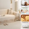 ROOMLIFE Khaki Boho Sofa Couch Cover Blanket for 3 Cushion