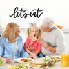 Metal Let's Eat Sign, Rustic Cutout Eat Signs, Farmhouse Wall