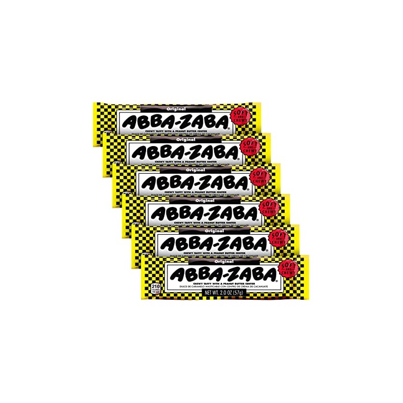 ABBA-ZABA Candy Bar (Pack of 6)