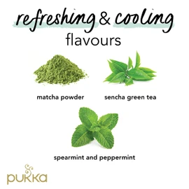 Pukka Herbs | Mint Matcha Green Organic Herbal Tea | Peppermint, Spearmint and Matcha Powder | Perfect For Everyday Vitality | 4 packs | 80 Sachets