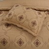 MarCielo 3-Piece Fully Quilted Embroidery Quilts Bedspreads Bed Coverlets Cover