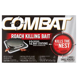 Combat Large + Small Roaches Roach Killing Bait Stations, 12 Count, Pack of 1