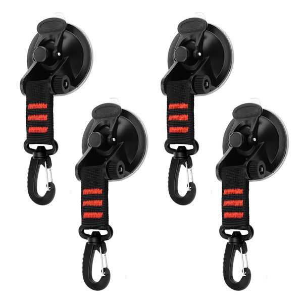 Yozexin Suction Cup Hooks, Pack of 4 Suction Cup Hooks,